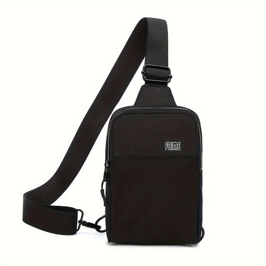 Small Crossbody Bags For Women & Men, Mini Sling Bag Fanny Packs Crossbody Purse, Chest Bag For Travelling, Hiking, Running -Black
