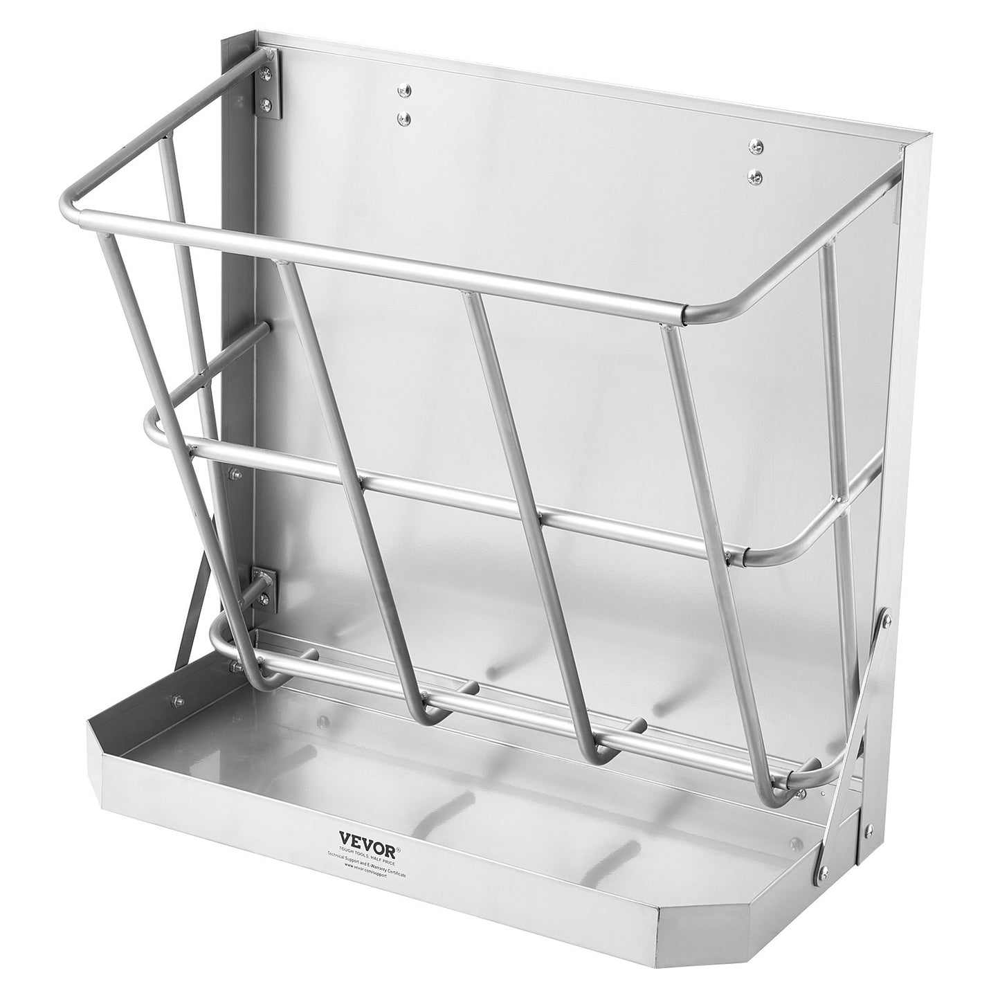 Wall Mounted Goat Hay Feeder 2 In 1 Hay And Grain Feeder 21 Gallons