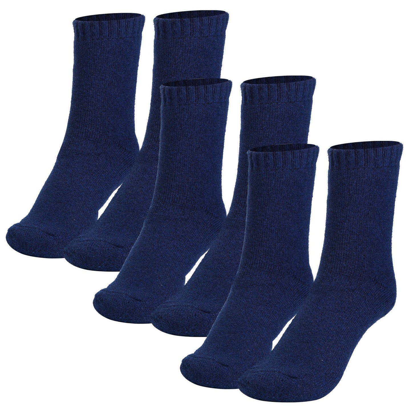 3 Color Options -- 3 Pairs Men Warm Wool Socks Soft Cozy Winter Thermal Socks For Men Thick Heat-Trapping Moisture Wicking Socks Indoor Outdoor