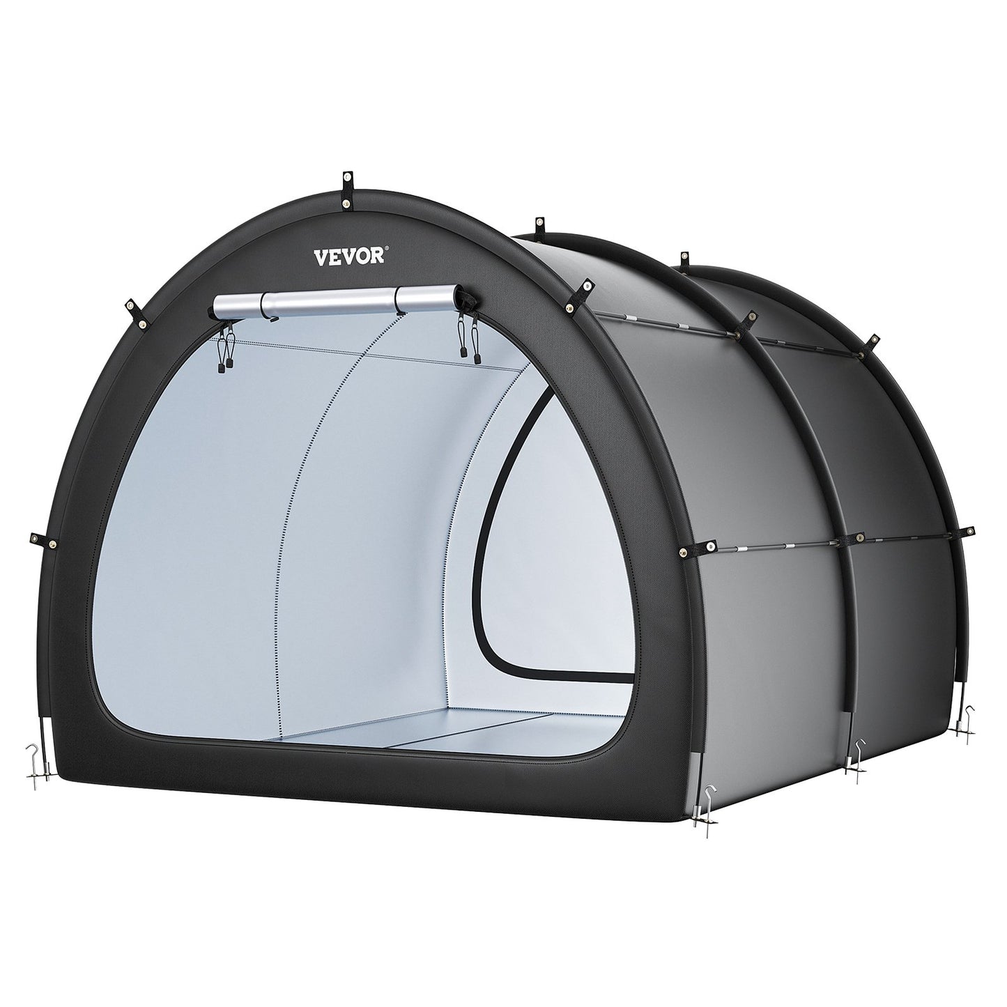 Outdoor Bike Storage Tent Fan-Shaped Waterproof Bike Tent For 5+ Bikes