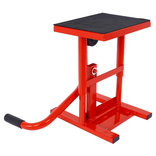 Motorcycle Dirt Bike Stand & Lift Jack, Steel, 11-16.5 Adjust, 330 LBS Load